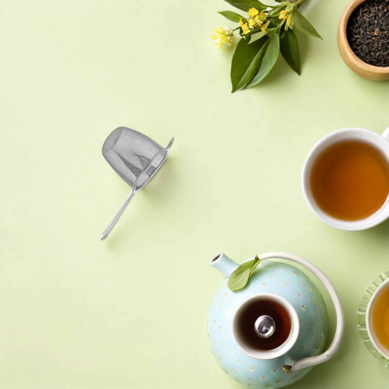 

2Pcs Creative Tea Infuser Stainless Steel Filter for Loose Leaf Tea Herbs Spices Easy to Use and Clean