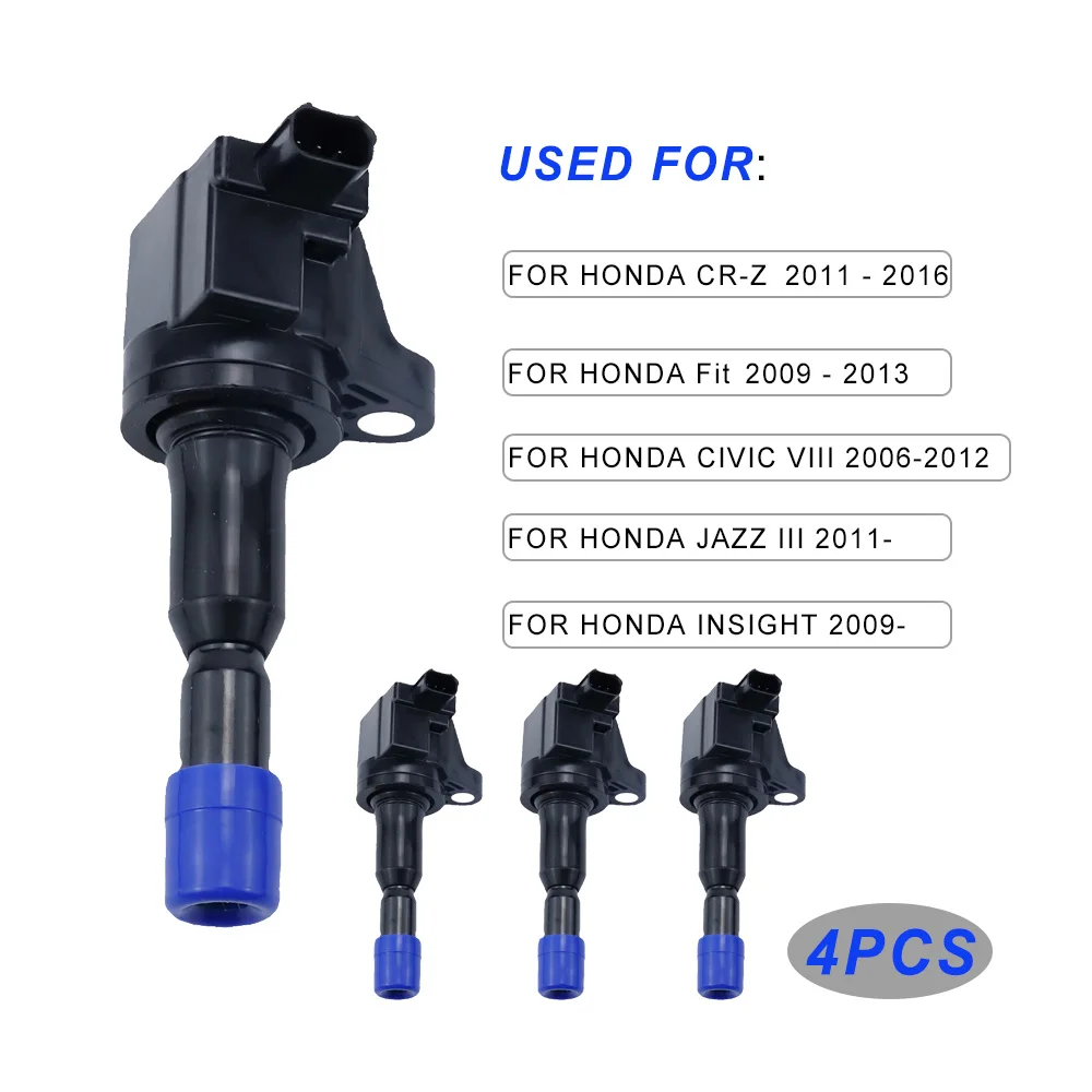 

4 шт. катушка зажигания двигателя автомобиля для HONDA FIT CR-Z 30520RB0S01 30520RB0003 UF626 C1664