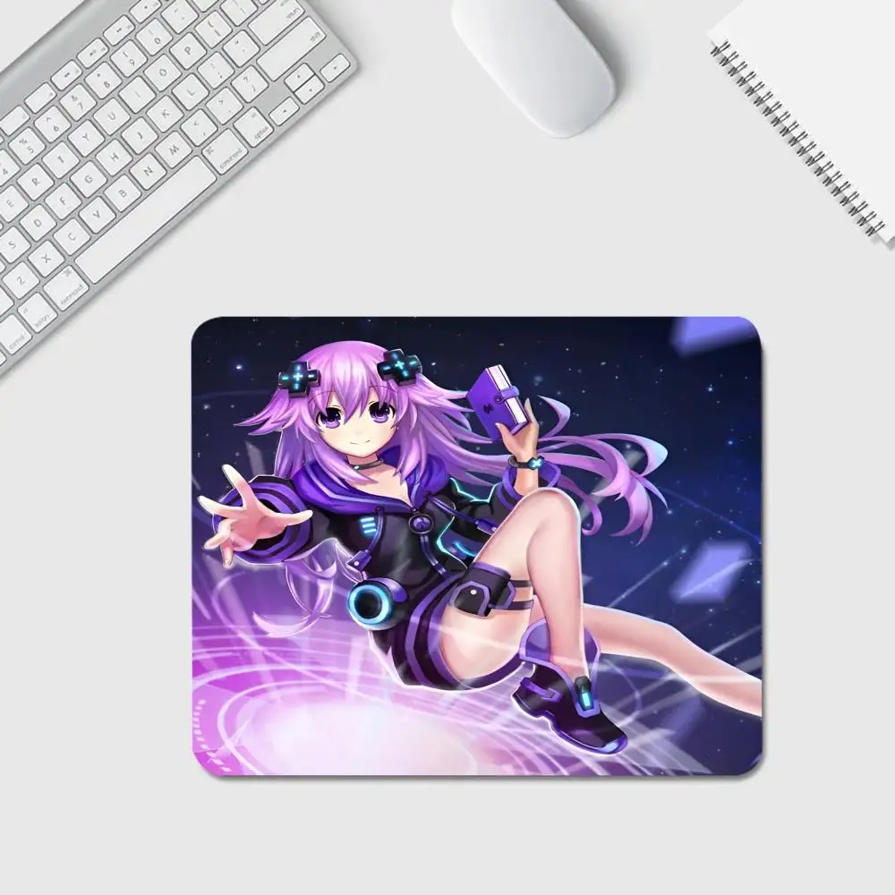 Anime Hyperdimensions Neptunias Mouse Pad Anime Game Mouse Pad High Quality Small Desk Pad Rubber Laptop Desk Pad