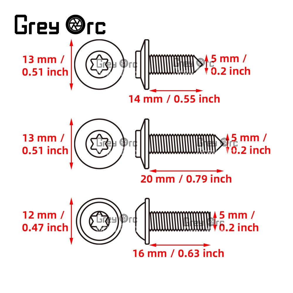 For BMW R1250GS R1200GS LC R1200RT S1000RR S1000XR C600 C650GT F750GS F850GS R NINE T K1600GTL Motorcycle Stainless Steel Screws