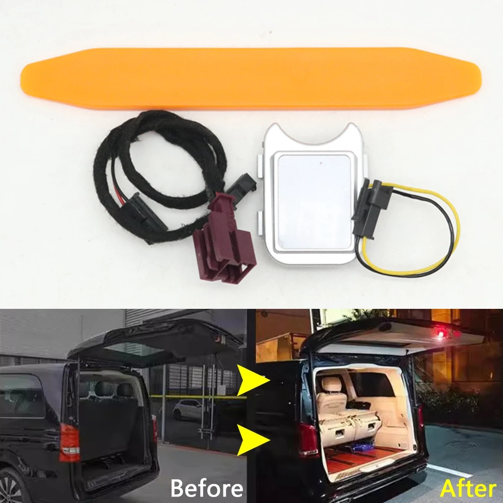 

Car Tailgate Door Refit LED White Light Rear Trunk Boot Floor Lighting Lamp For Mercedes Benz Vito V Class W447 W448 2016-On