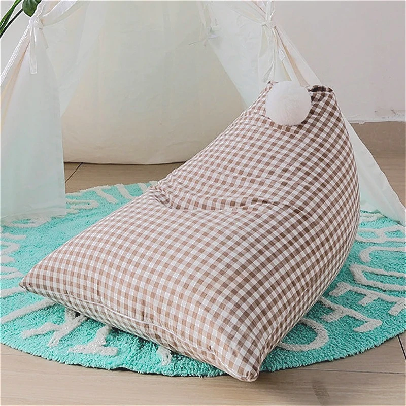 

INS детская погремушка, диван, шарик для волос, клетчатый плед, милое треугольное ленивое сиденье, табурет, детский стул, татами, украшение для детской комнаты