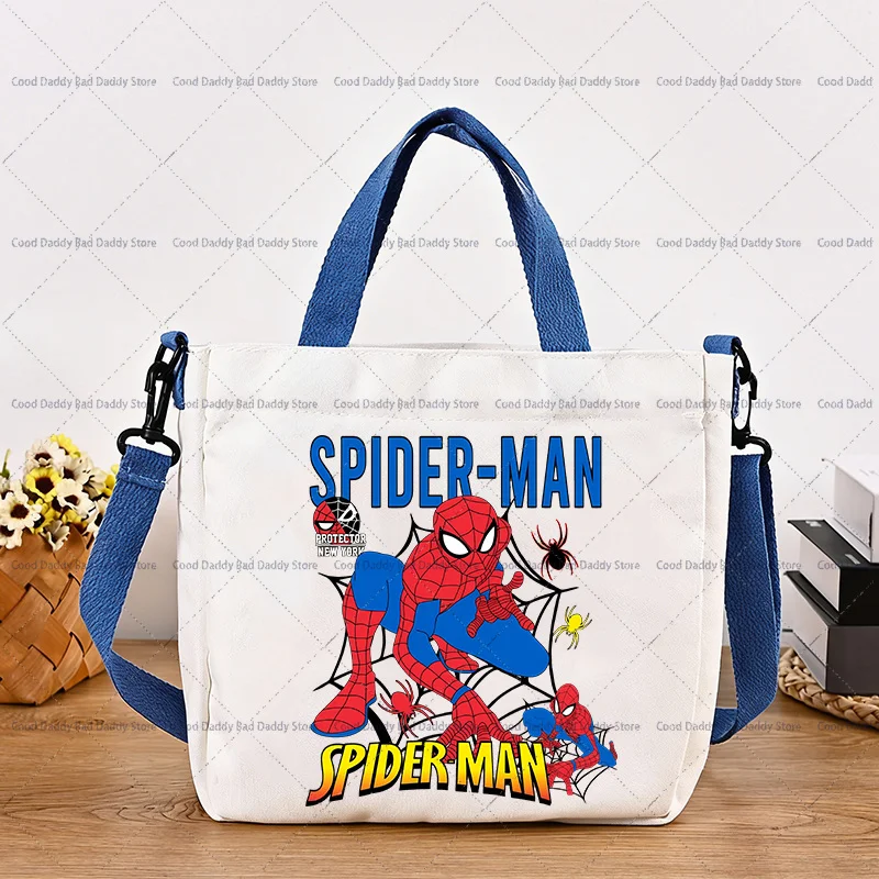 Boy Girl Anime Cute Crossbody Bag Accessories sSpider Boys Cartoon Canvas Tote Bags Kids Casual Handbags Storage Pouch Gift 2026