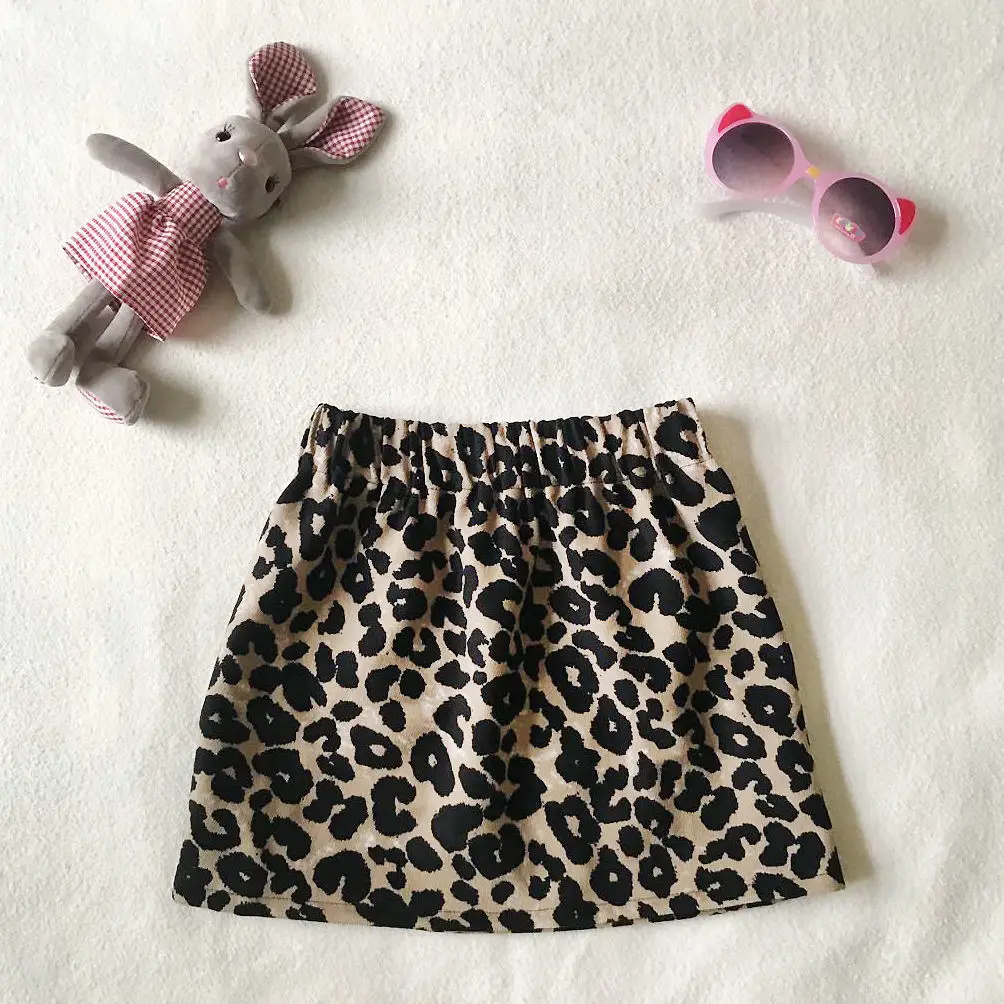 2024 New summer girl mini Skirt  baby children kids casual Dance Solid color skirt