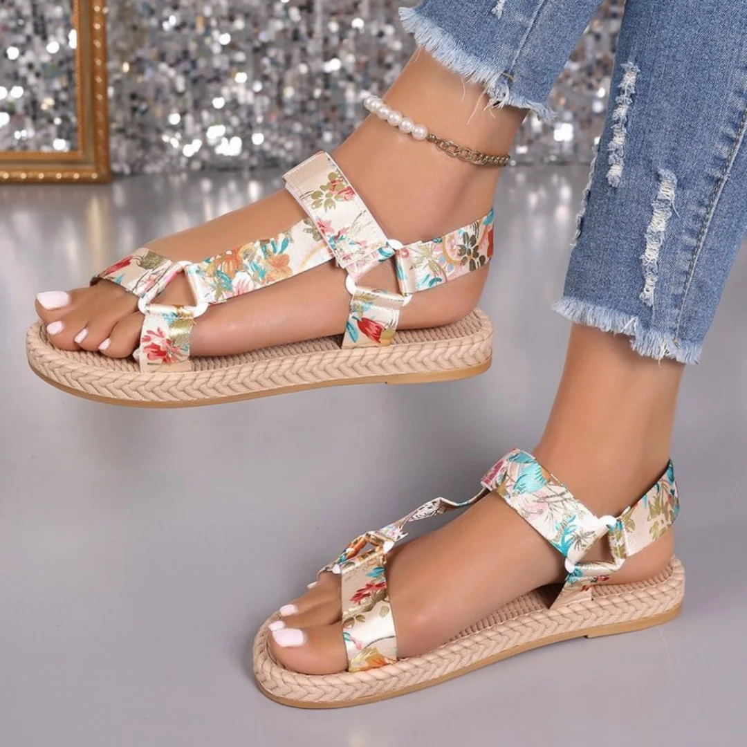 Women's Sandals 2025 Summer New Hemp Rope Platform Footwear Ladies Beach Casual Sandals Comfortable Ethnic Style Shoes for Women