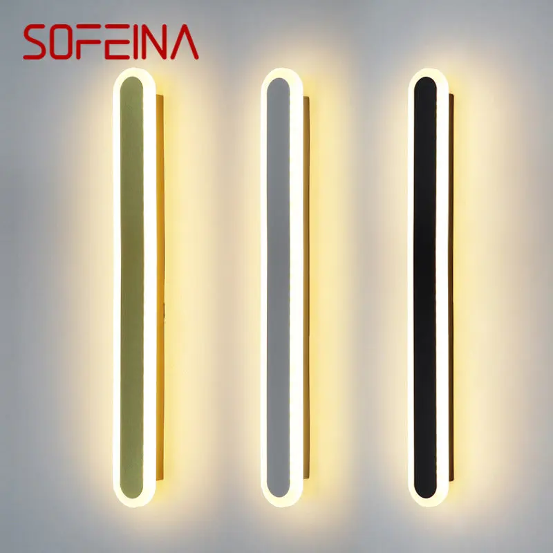 

SOFEINA Modern Wall light LED Light Luxury Simply Strip rgb Beside Lamp Suitable For Dining Living Room Stairs