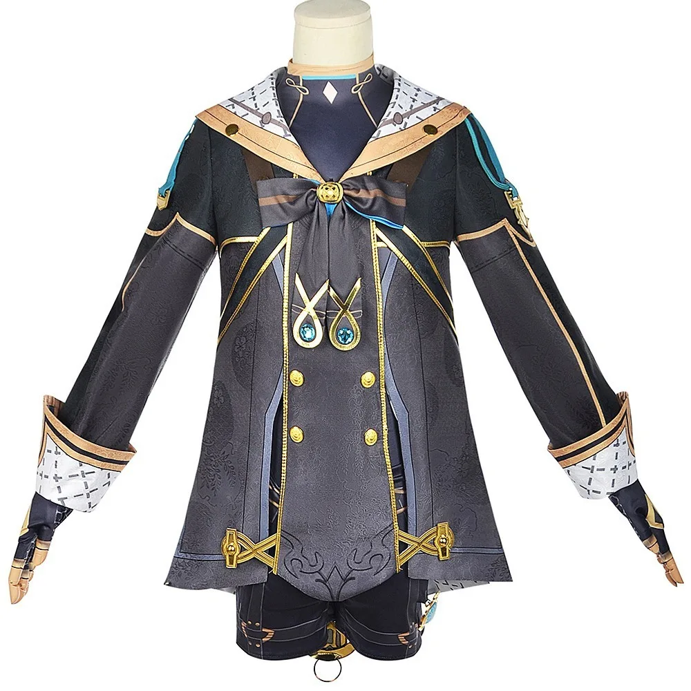 Genshin Impact Cosplay Fato Masculino, Vestuário Freeman Cos, Jogo de Anime, Roupas de Papel, Festa Cos, Uniforme Hallowen, Pele Nova