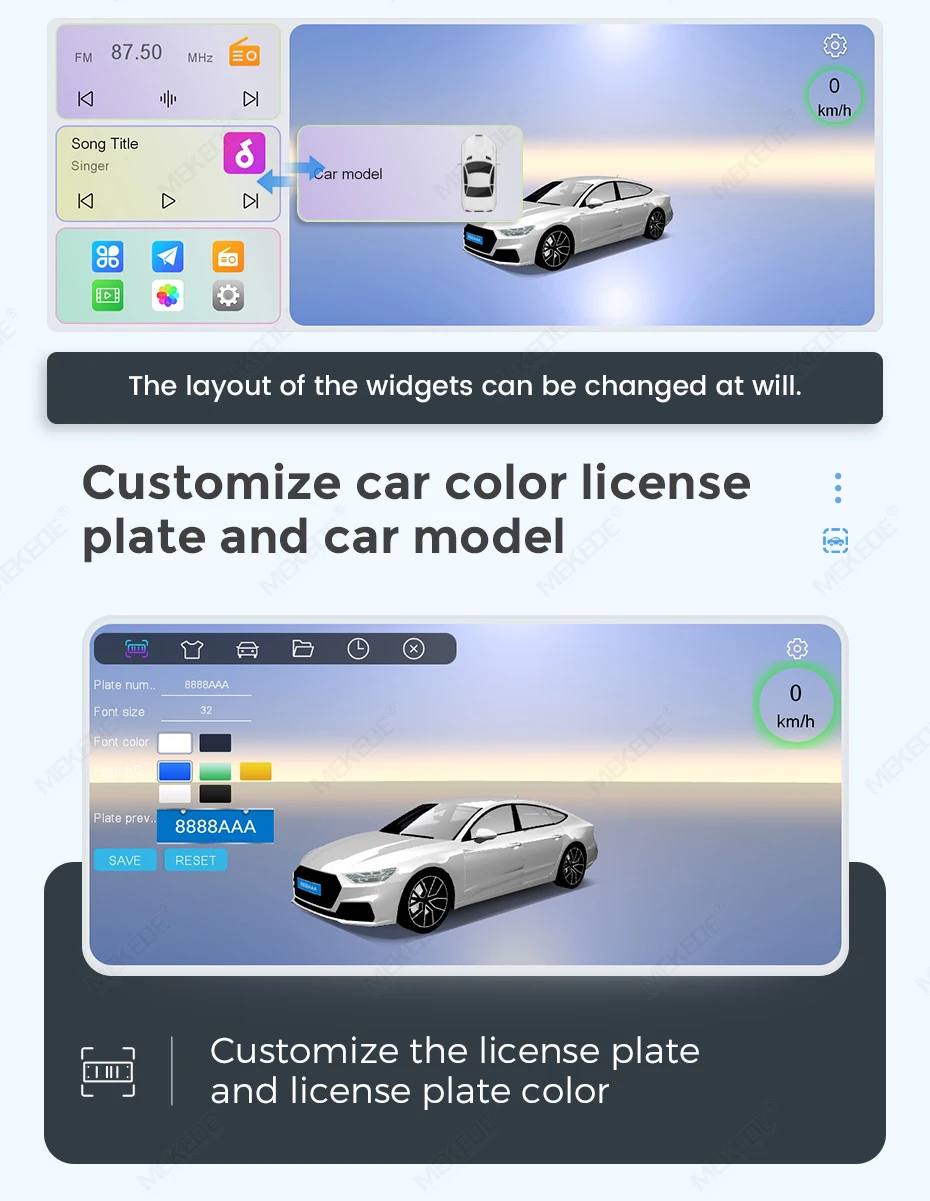 MEKEDE 8 Core Android Intelligente Auto Radio Systeme Für Audi A3 8P S3 RS3 2003-2012 Carplay Android auto DSP RDS Auto Multimedia – Detail 10