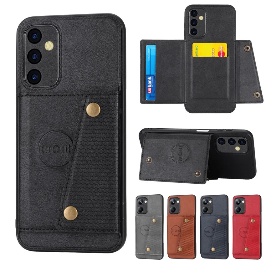 Flip Leather Card Pocket Holders Case For Xiaomi Mi 11 12 Lite 13 11T 12T Pro x 12S POCO X3 X4 M3 M4 M5 Pro Magnetic Back Cover