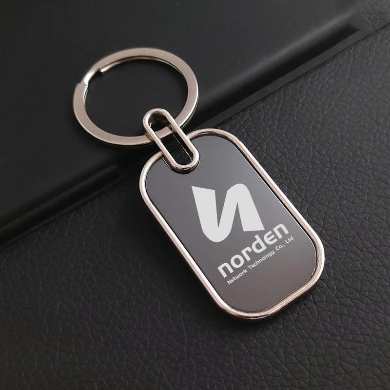 Custom Logo Both Sides Anti-Lost Keychain, Personalized Charm