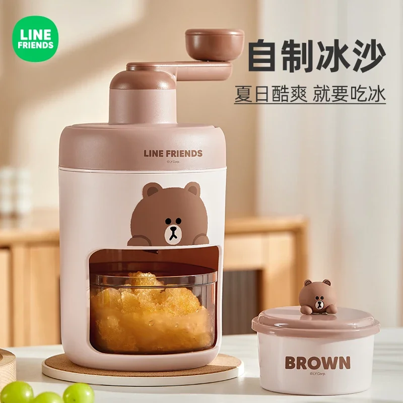 Macchina per il ghiaccio tritato manuale per uso domestico piccola macchina per il ghiaccio di granine per bancarelle macchina per la rasatura del ghiaccio a manovella