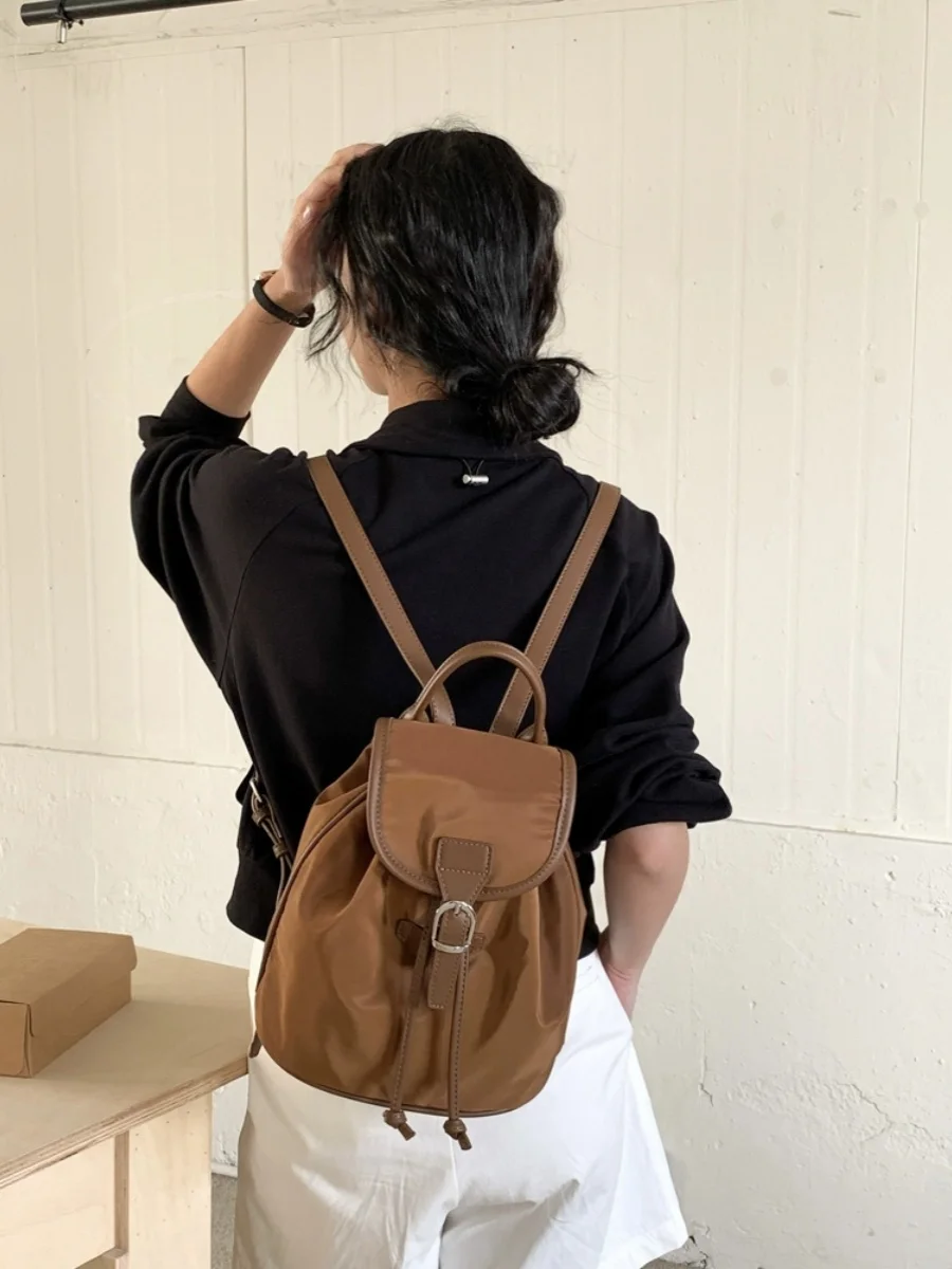 2025 Fashion Simple Design Unisex Oxford Backpack College Women's Shoulder Back Beach Bag School Casual Korean Style Bagpack