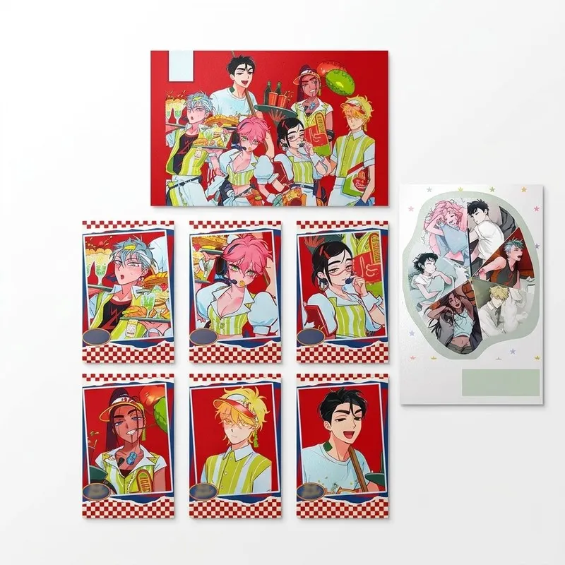 Alien Stage Photo Card Set Of 8 Pearlescent Cards Two Postcards Ivan Till Mizi Sua Retro Diner Collector Trading Card