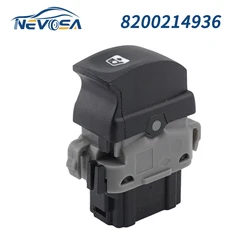 NEVOSA 8200214936 Electric Power Window Single Switch For Renault Renault Clio Modus Twingo Orange Backlight 82002-14936