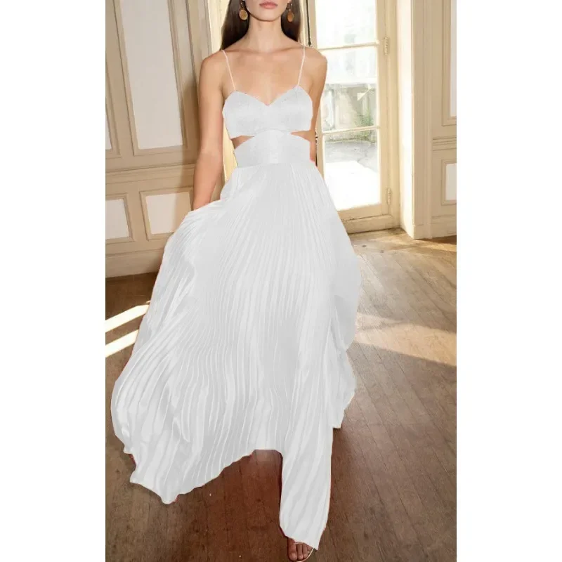 Fashionable and sexy camisole dress for women new backless solid color strapless dress full body dress party evening dress