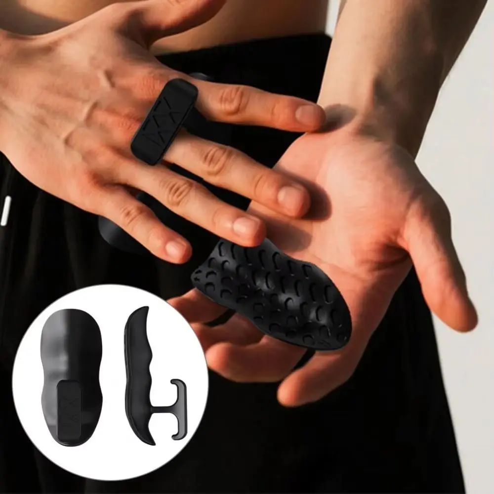 1 Pair Ergonomic Weight Lifting Grips Anti-slip Honeycomb-shaped Workout Gym Gloves Thicken Anti-friction Silicone Palm Grips