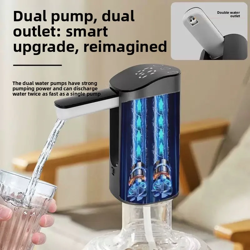 Household Double Pump Automatic Water Pump Electric Water Pump Folding Design Wireless