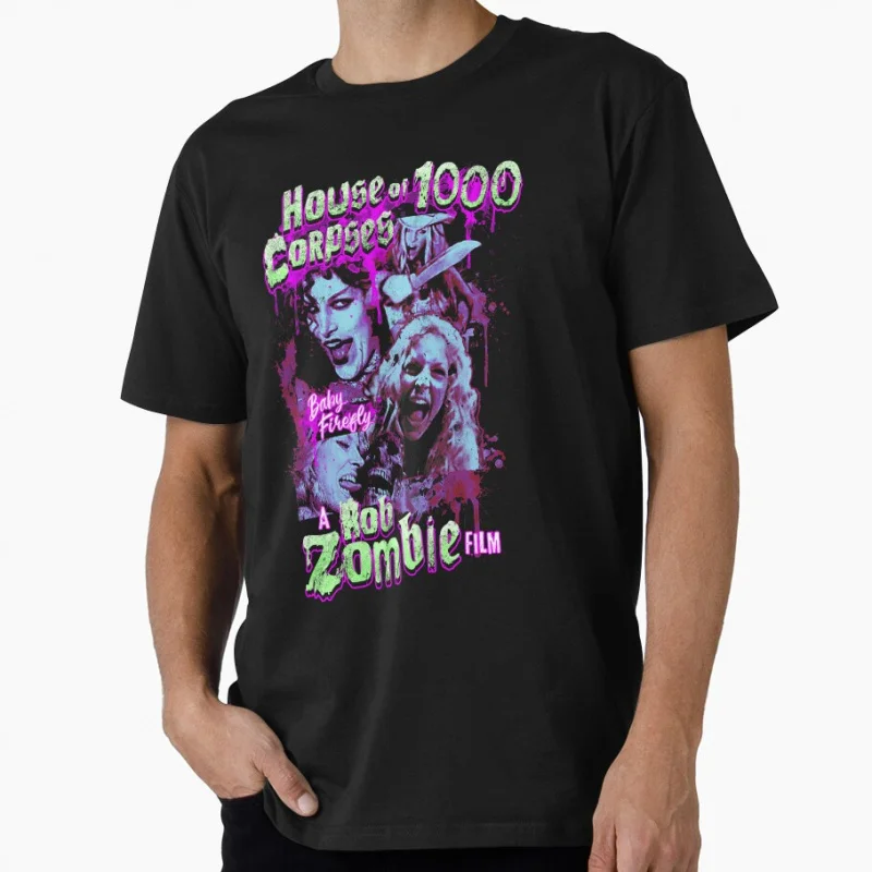 

Devil Vintage Rob zombie Captain Spaulding House of 1000 corpses t shirt for man Horror movie Clothes All size Tops S-6XL