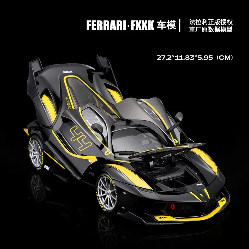 Bburago 1:18 Ferrari FXXK K Model Zinc Alloy Car FERRARI FXXK EVO Die Cast Sports Car Collection Luxury Vehicle Boy Birthday