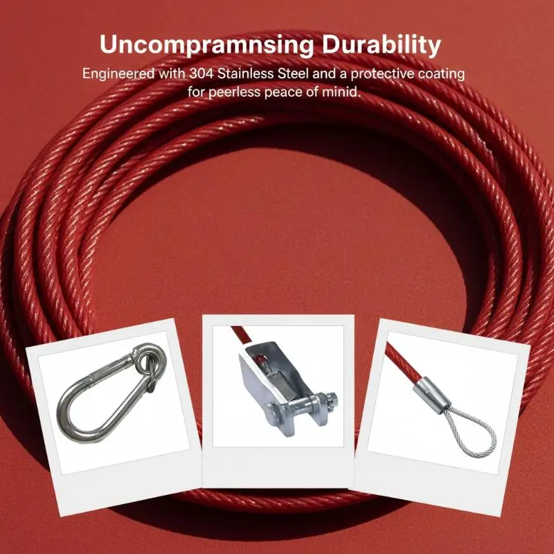Dependable 1Pcs Trailer Breakaway Safety Cable with Clevis End for Car Hauling