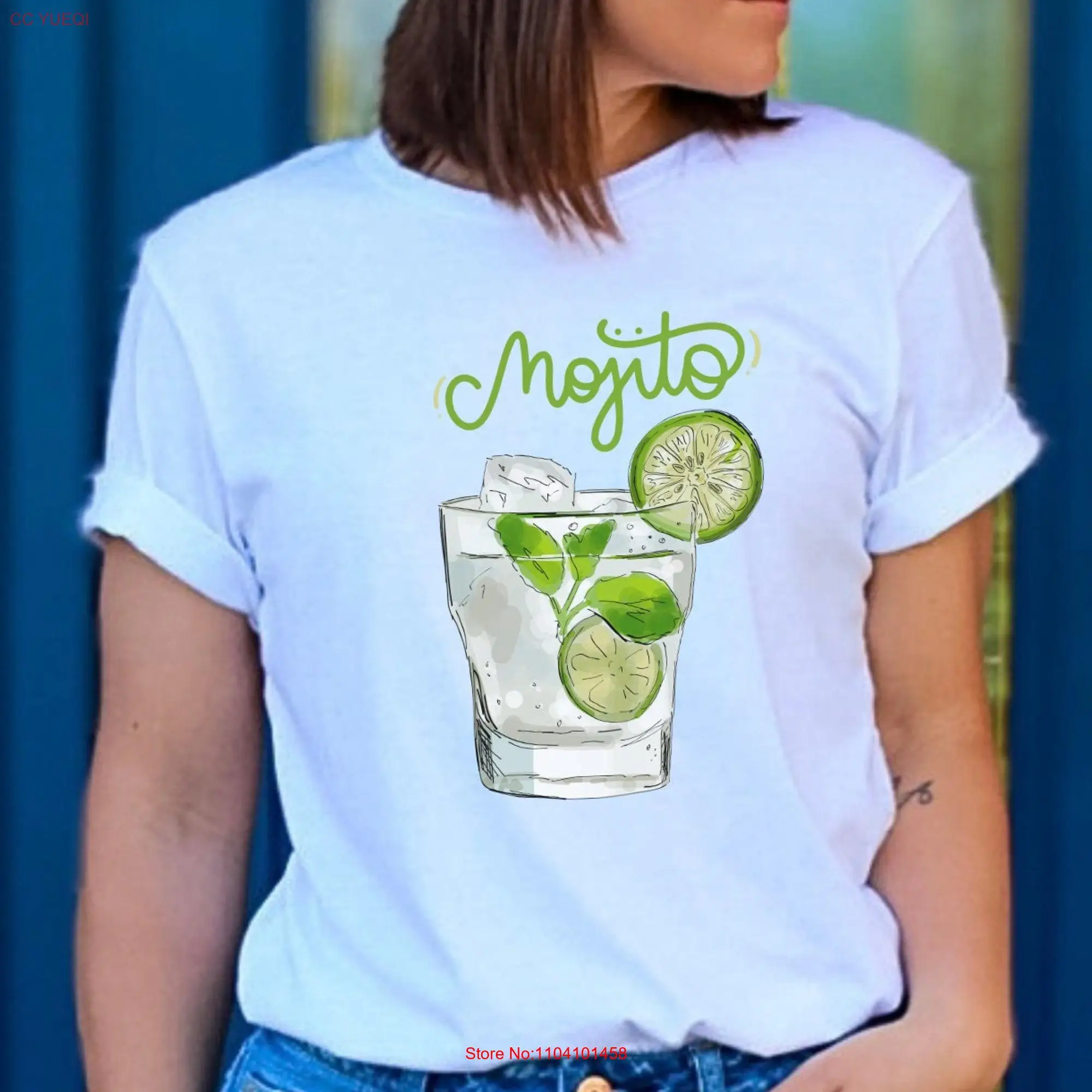 Mojito Cocktail T Shirt Perfect for Summer Bartender Lover long or short sleeves