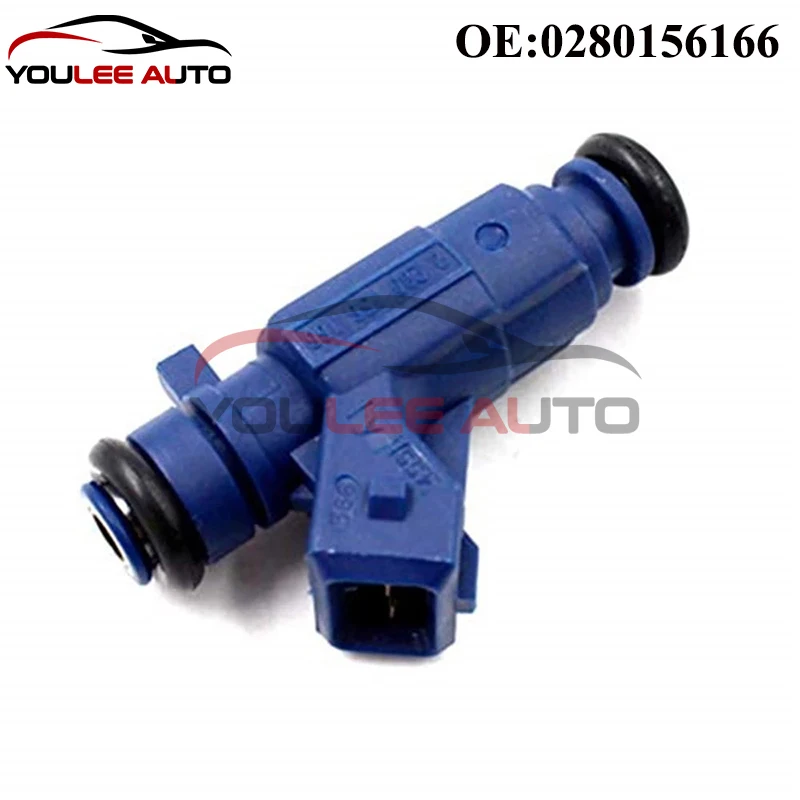 Bico injetores de combustível 0280156166, 4 unidades, para mitsubishi carisma colt v lancer vi mirage space star 1.3l para byd f3 zotye 5008