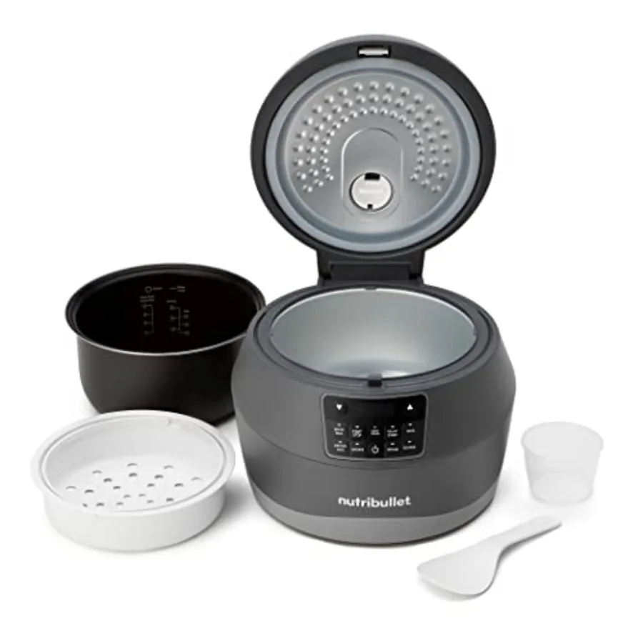 EveryGrain Cooker 11D x 11W x 9H حاوية تخزين المطبخ مع غطاء بلاستيك متين شفاف سعة كبيرة للحبوب الجافة أ