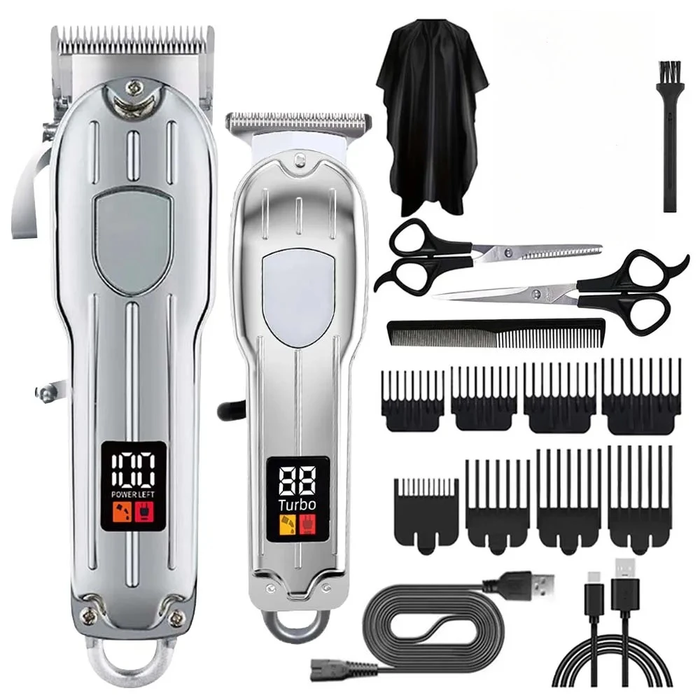 

Hair Clippers for Men Professional, Barber Clippers and Trimmers Set, Cordless Hair Clippers for Hair Cutting Kit