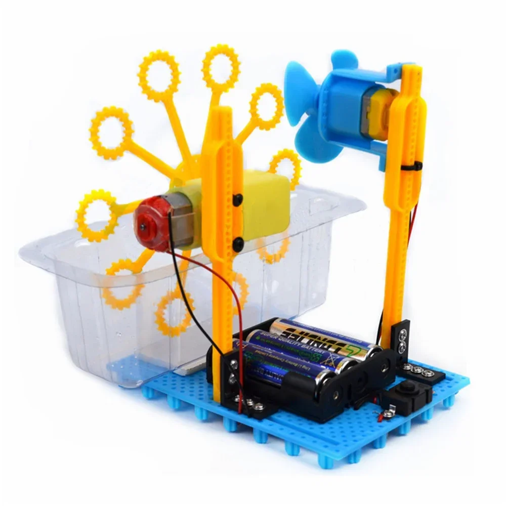 STEAM DIY Bubble Blister Robot Machine Wetenschapsexperiment Educatief speelgoed