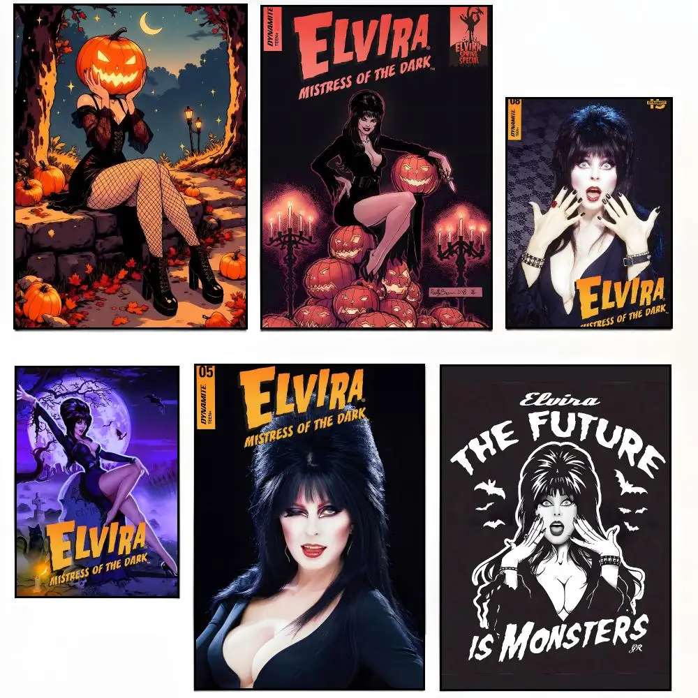 character horror Elvira Mistress Of The Dark Poster Modern Living Room Artwork & Beautiful Home Decor Style
