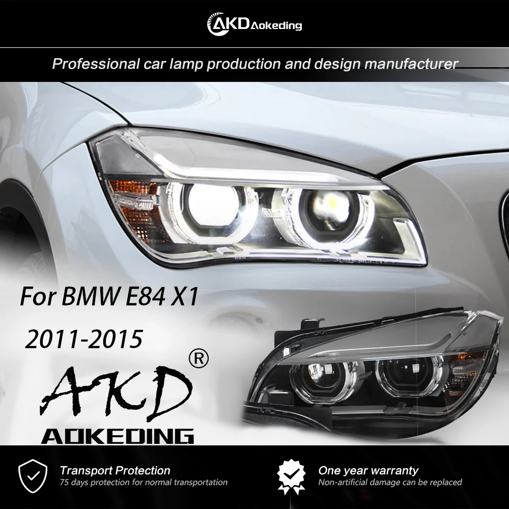 

AKD Head Lamp For BMW X1 E84 Headlights 2011-2015 DRL X1 E84 H7 LED Bi Xenon Bulb Assembly upgrade Dynamic Signal Accessories