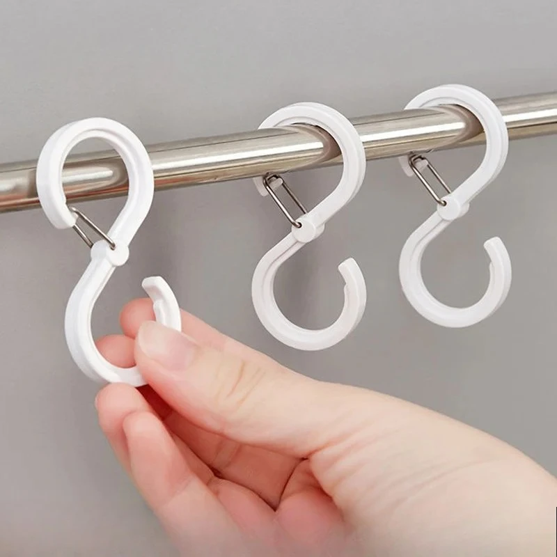 

Комплект из 2 S-образных крючков-вешалок для кухонных перил, шкафов, хранения пальто, шляп и галстуков, органайзер для подвешивания