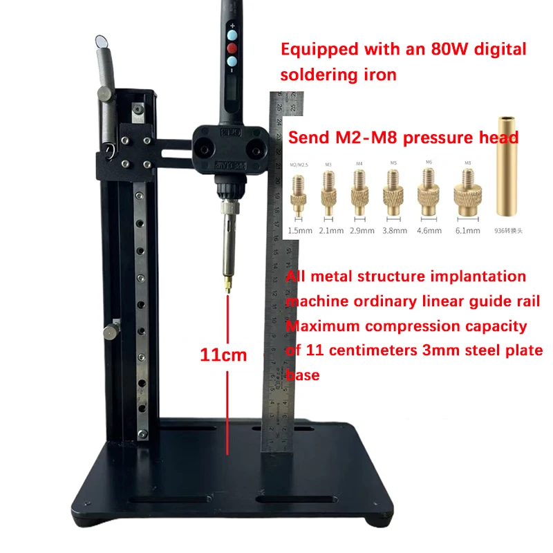 Hand-Held Hot-Melt Nut Implanter Copper Nut Hot-Pressed Plastic Parts Inlaid Nuts 3D Printed Parts Inlaid Nuts view 3