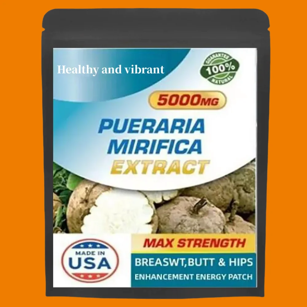 Bigger Breast & Buttocks And Hips Enlargement Pure Pueraria Mirifica Extract Complex - Aguaje, Maca Powder 5000 Mg 5 Pcs/bag