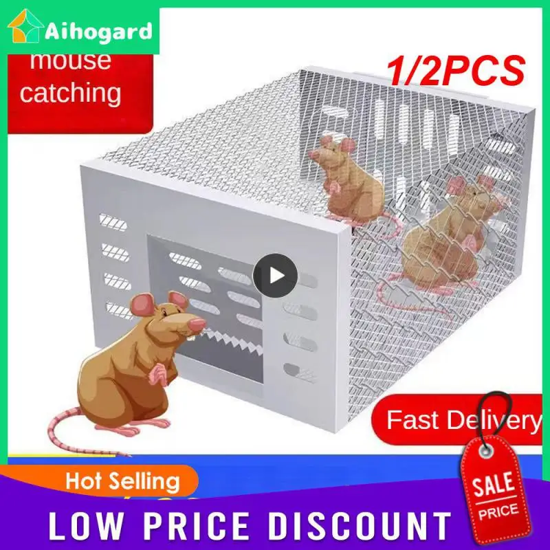 

1/2PCS High Efficiency Home Automatic Mousetrap Rat Rodent Exterminator Harmless Mouse Trap Safe Reusable Automatic Rat Snake