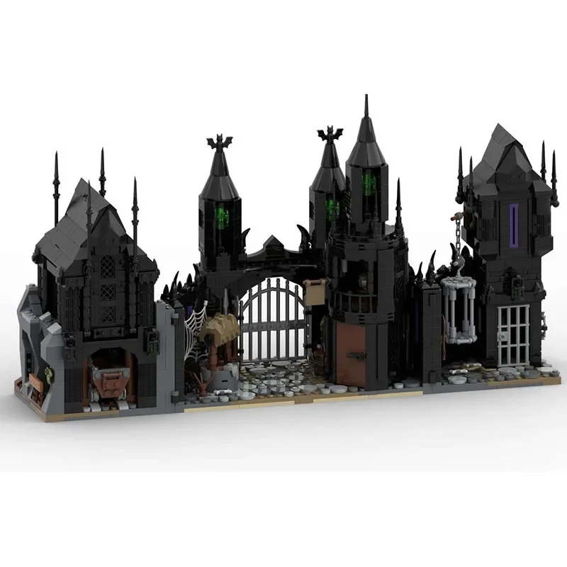 Bloques de construcción Moc, desafío Medieval, tecnología de Castillo infierno, bloques de construcción modulares, regalo de Festival, juguete para niños, juego DIY