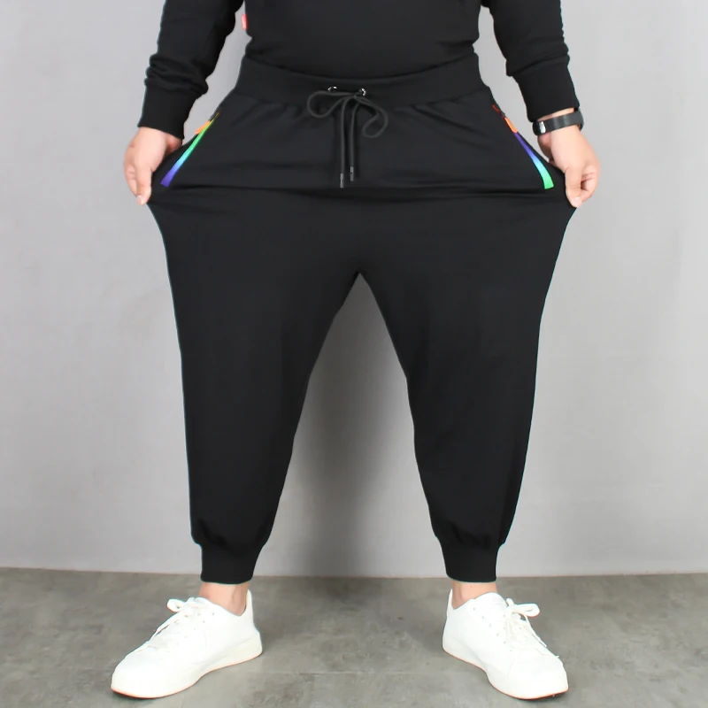 حجم كبير 5XL 6XL 12XL 15XL الشتاء الدافئة الصوف السراويل الرجال سميكة عادية الحرارية Sweatpants الذكور السراويل عالية الجودة الرجال ركض