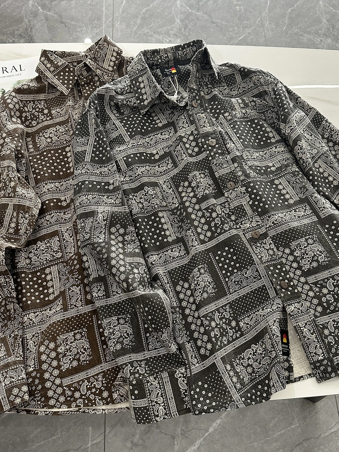 

Retro Sle Long Sve Cotton irt Men's Print Casual Loose Fit Button up Comfortable Breathable Single ket Autumn irt