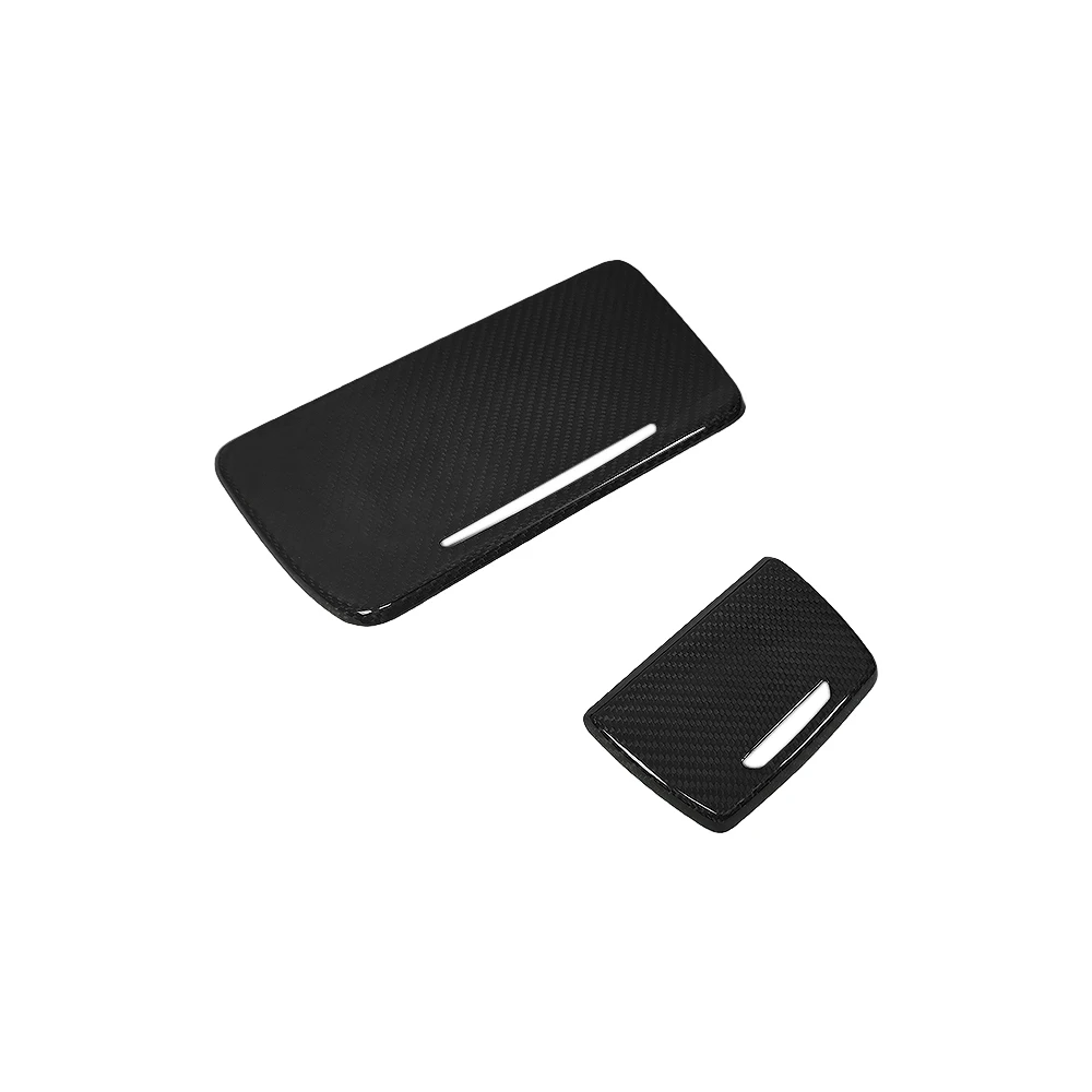 (RHD)2012+ 9PCS Dry Carbon Fiber Auto Accessories Interior Trims Without Start-Stop Button Fit for 5 Series F10