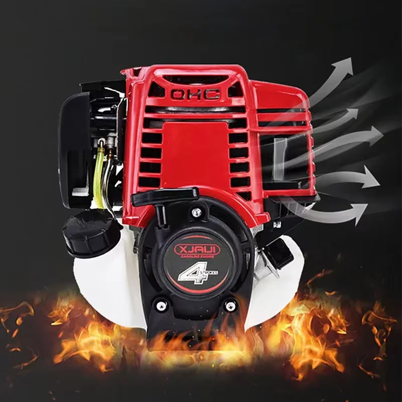Gasoline Engine Portable Gasoline Motor 4-Stroke Petrol Engine Replacement Engine for Brush Cutter & Grass Trimmer