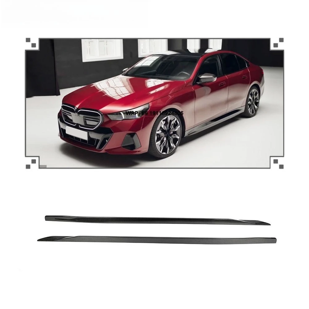 

High Quality Fashion Upgrade Dry Carbon Kit Side Skirts Extensions for 5 Series G60 M Sport 2024+