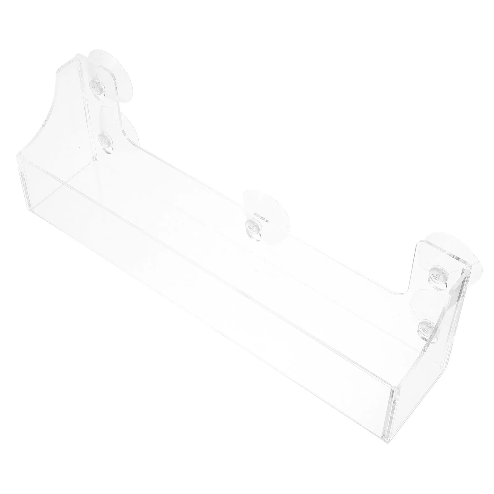 Acrylic Wall-Mounted Suction Cup Display Rack for Fridge, Spice Rack, Bottle Shelf & Syrup Organizer
