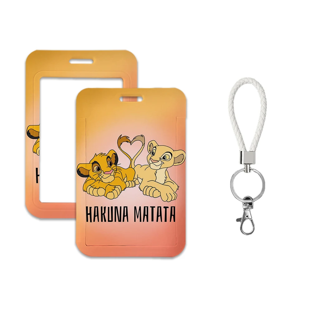 The Lion King Disney Lanyards Card Neck Strap Lanyards ID Badge Holder Keychain Key Holder Hang Rope Keyrings Accessories Gifts