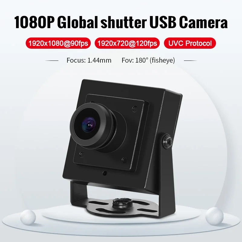 3200 AR0234 1080P 1.44mm 180-degree Fisheye Lens Color Global Exposure 1080P@90fps 720P@120fps USB HD Camera Module