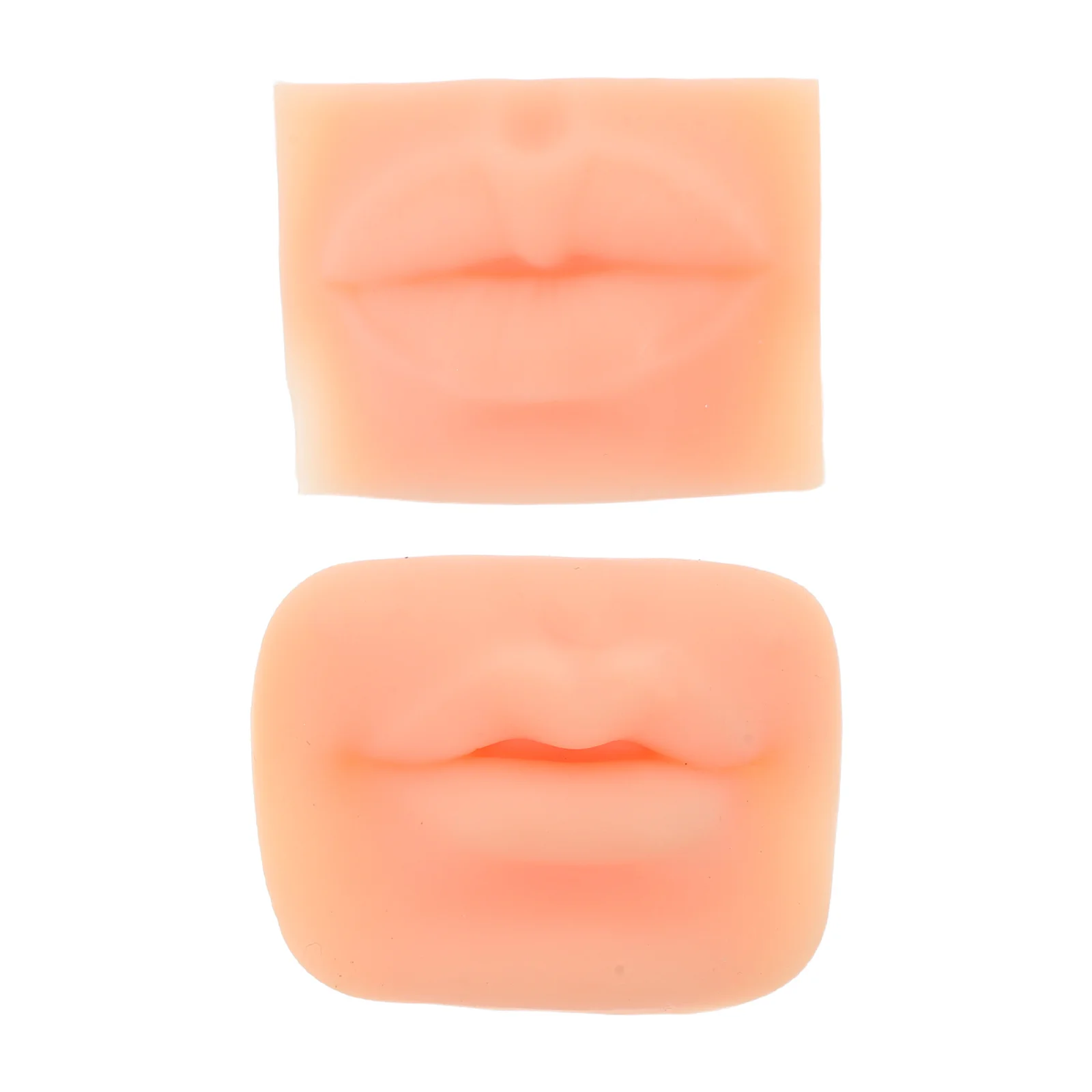 

2Pcs 5D Realistic Silicone Lips Square Round Simulation Practice Lip Fake Lips Tattoo Makeup Tattooing Supply Silicone Body