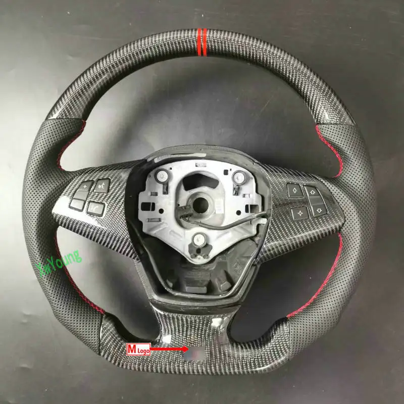 100% Carbon Fiber Car Steering Wheel For BMW 2007-2014 E70 X5