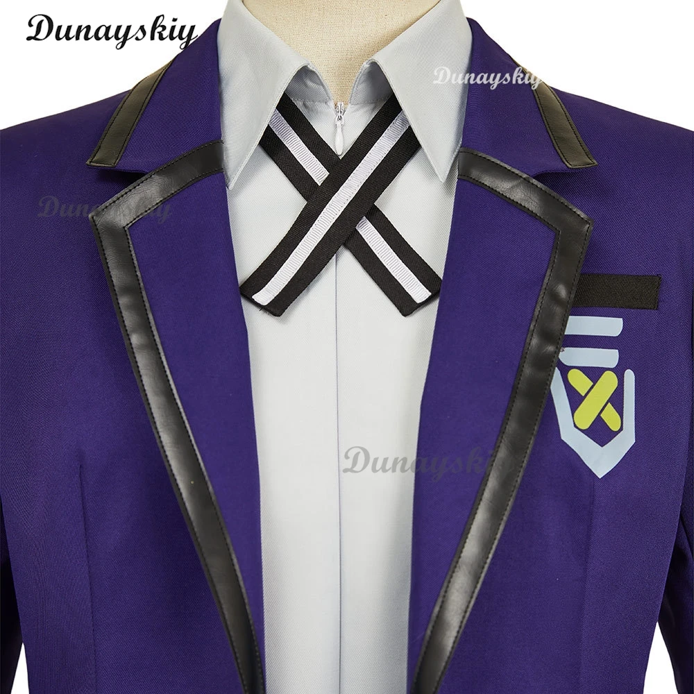 Anime GQuuuuuuX of Gundanm Nyaan Cosplay School Uniform Costume Dark Blue JK Outfits Women Disguise Halloween Carnival Suits