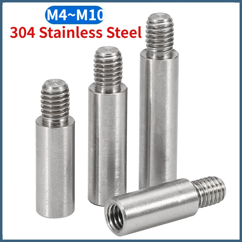 Beicai M4 M5 M6 M8 M10 SUS304 Stainless Steel Threaded Pillar Male To Female Round Spacing Pcb Standoff Spacer Single Column