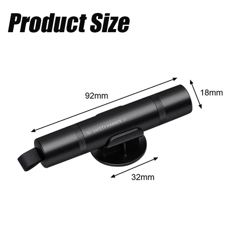 Multifunctional Car Emergency Escape Tool Mini Safety Window Breaker Hammer Tool Portable Vehicle Rescue Hammer Seat Belt Cutter