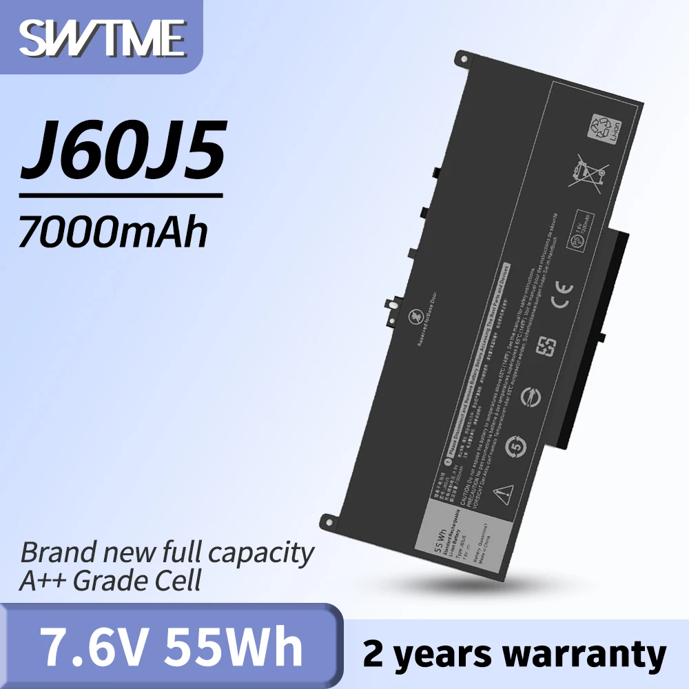 

E7470 E7270 J60J5 Battery for Dell Latitude E7470 E7270 7470 7270 P26S001 P61G001 Laptop 0MC34Y MC34Y R1V85 242WD GG4FM WYWJ2